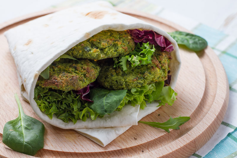Summer Recipe: Homemade Falafel Wrap!